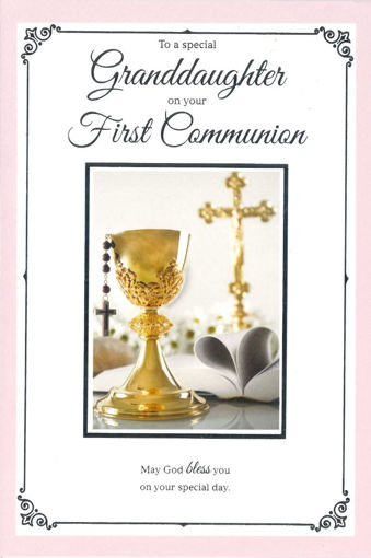 Picture of SPECIAL GRANDDAUGHTER ON YOUR FIRST COMMUNION CARD